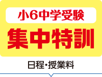 小6中学受験 集中特訓