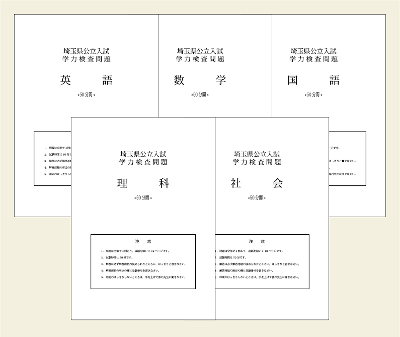 学力検査問題