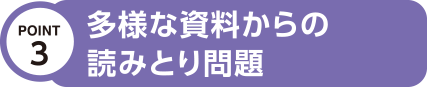 多様な資料からの読みとり問題