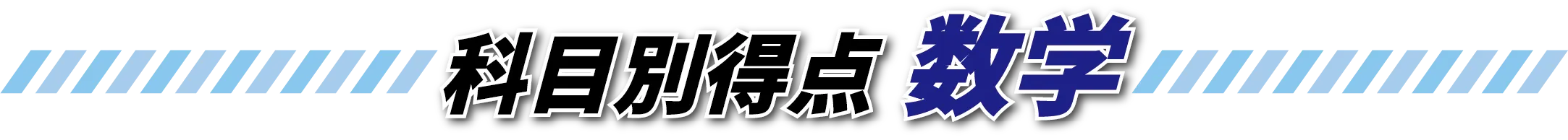 科目別得点 数学