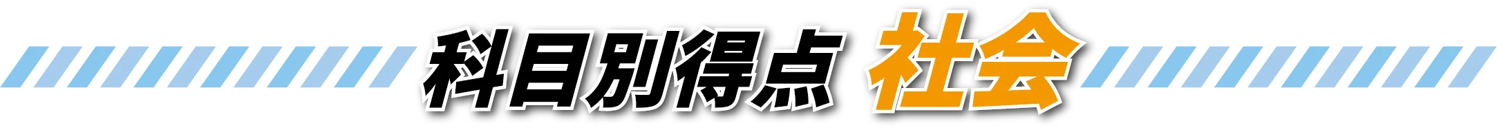 科目別得点 社会