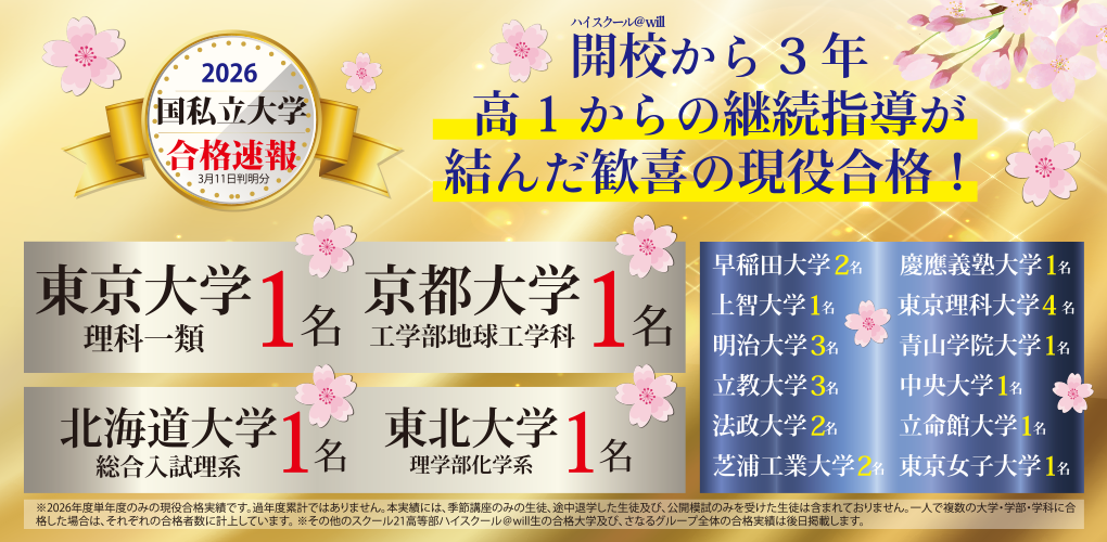 2026国私立大学合格速報