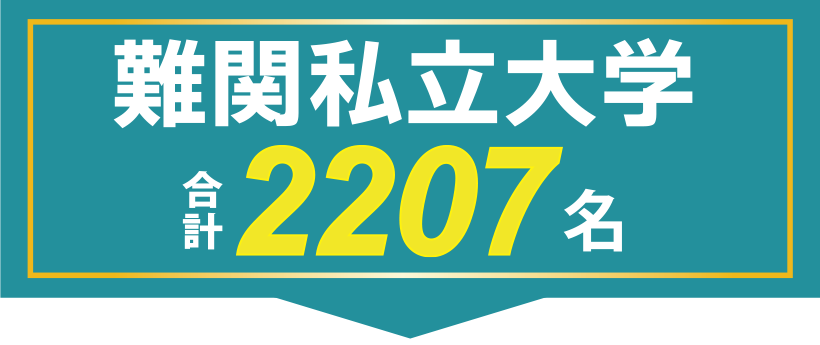 難関私立大学 合格実績