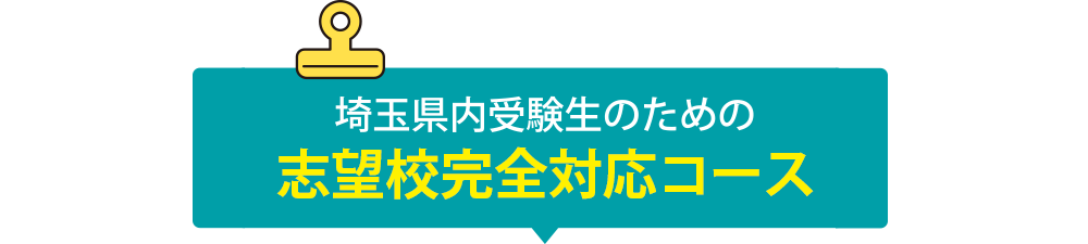 埼玉県内受験生のための志望校完全対応コース