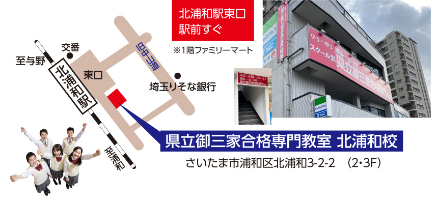北浦和駅東口駅前すぐ
