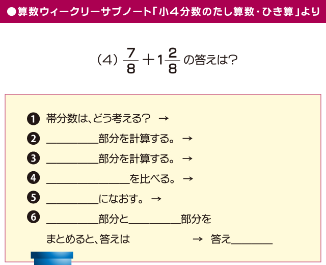 算数ウィークリーサブノート