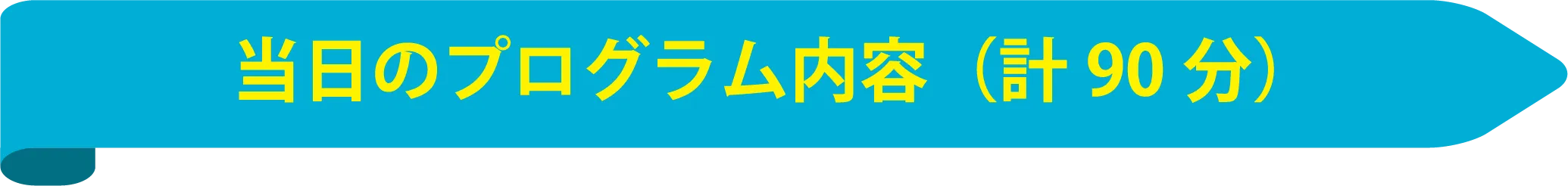 当日のプログラム内容（計90分）