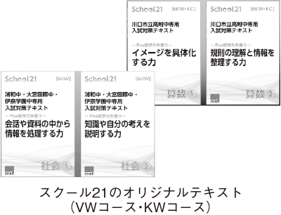 スクール21のオリジナルテキスト（VWコース・KWコース）